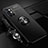 Ultra-thin Silicone Gel Soft Case Cover with Magnetic Finger Ring Stand SD3 for OnePlus 9R 5G Black