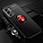 Ultra-thin Silicone Gel Soft Case Cover with Magnetic Finger Ring Stand SD3 for OnePlus 9RT 5G