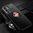 Ultra-thin Silicone Gel Soft Case Cover with Magnetic Finger Ring Stand SD3 for OnePlus 9RT 5G