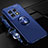 Ultra-thin Silicone Gel Soft Case Cover with Magnetic Finger Ring Stand SD3 for OnePlus Ace 2 5G Blue