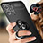 Ultra-thin Silicone Gel Soft Case Cover with Magnetic Finger Ring Stand SD3 for Realme 9 4G