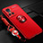 Ultra-thin Silicone Gel Soft Case Cover with Magnetic Finger Ring Stand SD3 for Realme GT Neo3 5G