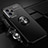 Ultra-thin Silicone Gel Soft Case Cover with Magnetic Finger Ring Stand SD3 for Realme GT2 Pro 5G