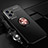 Ultra-thin Silicone Gel Soft Case Cover with Magnetic Finger Ring Stand SD3 for Realme GT2 Pro 5G