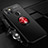 Ultra-thin Silicone Gel Soft Case Cover with Magnetic Finger Ring Stand SD3 for Realme Narzo 50A