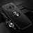 Ultra-thin Silicone Gel Soft Case Cover with Magnetic Finger Ring Stand SD3 for Realme Narzo 60 5G Black