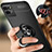 Ultra-thin Silicone Gel Soft Case Cover with Magnetic Finger Ring Stand SD3 for Realme V11 5G