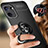 Ultra-thin Silicone Gel Soft Case Cover with Magnetic Finger Ring Stand SD3 for Realme V20 5G