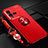 Ultra-thin Silicone Gel Soft Case Cover with Magnetic Finger Ring Stand SD3 for Vivo V25 5G