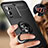 Ultra-thin Silicone Gel Soft Case Cover with Magnetic Finger Ring Stand SD3 for Vivo V25 Pro 5G