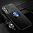 Ultra-thin Silicone Gel Soft Case Cover with Magnetic Finger Ring Stand SD3 for Vivo V25 Pro 5G