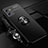 Ultra-thin Silicone Gel Soft Case Cover with Magnetic Finger Ring Stand SD3 for Vivo Y01A Black