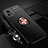 Ultra-thin Silicone Gel Soft Case Cover with Magnetic Finger Ring Stand SD3 for Vivo Y52s t1 5G