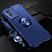 Ultra-thin Silicone Gel Soft Case Cover with Magnetic Finger Ring Stand SD3 for Vivo Y73t Blue