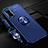 Ultra-thin Silicone Gel Soft Case Cover with Magnetic Finger Ring Stand SD3 for Xiaomi Poco F3 GT 5G Blue