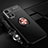 Ultra-thin Silicone Gel Soft Case Cover with Magnetic Finger Ring Stand SD3 for Xiaomi Redmi Note 11T 5G