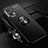 Ultra-thin Silicone Gel Soft Case Cover with Magnetic Finger Ring Stand SD3 for Xiaomi Redmi Note 12 Turbo 5G Black