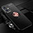 Ultra-thin Silicone Gel Soft Case Cover with Magnetic Finger Ring Stand SD3 for Xiaomi Redmi Note 12R Pro 5G