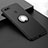 Ultra-thin Silicone Gel Soft Case Cover with Magnetic Finger Ring Stand T01 for Huawei Honor V20 Black