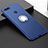 Ultra-thin Silicone Gel Soft Case Cover with Magnetic Finger Ring Stand T01 for Huawei Honor View 20 Blue