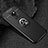 Ultra-thin Silicone Gel Soft Case Cover with Magnetic Finger Ring Stand T01 for Huawei Mate 20 Black