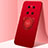 Ultra-thin Silicone Gel Soft Case Cover with Magnetic Finger Ring Stand T01 for Huawei Mate 40 Red