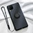 Ultra-thin Silicone Gel Soft Case Cover with Magnetic Finger Ring Stand T01 for Huawei Nova 6 SE