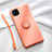 Ultra-thin Silicone Gel Soft Case Cover with Magnetic Finger Ring Stand T01 for Huawei Nova 6 SE