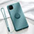Ultra-thin Silicone Gel Soft Case Cover with Magnetic Finger Ring Stand T01 for Huawei Nova 7i