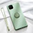 Ultra-thin Silicone Gel Soft Case Cover with Magnetic Finger Ring Stand T01 for Huawei Nova 7i