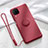 Ultra-thin Silicone Gel Soft Case Cover with Magnetic Finger Ring Stand T01 for Huawei P40 Lite