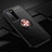 Ultra-thin Silicone Gel Soft Case Cover with Magnetic Finger Ring Stand T01 for Huawei P40 Pro