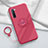 Ultra-thin Silicone Gel Soft Case Cover with Magnetic Finger Ring Stand T01 for Oppo A91