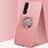 Ultra-thin Silicone Gel Soft Case Cover with Magnetic Finger Ring Stand T01 for Oppo Find X2 Neo