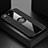 Ultra-thin Silicone Gel Soft Case Cover with Magnetic Finger Ring Stand T01 for Oppo K1 Black