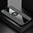 Ultra-thin Silicone Gel Soft Case Cover with Magnetic Finger Ring Stand T01 for Oppo K1 Gray