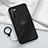 Ultra-thin Silicone Gel Soft Case Cover with Magnetic Finger Ring Stand T01 for Oppo K7 5G