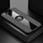 Ultra-thin Silicone Gel Soft Case Cover with Magnetic Finger Ring Stand T01 for Oppo R17 Neo Gray