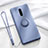 Ultra-thin Silicone Gel Soft Case Cover with Magnetic Finger Ring Stand T01 for Oppo R17 Pro