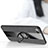 Ultra-thin Silicone Gel Soft Case Cover with Magnetic Finger Ring Stand T01 for Oppo RX17 Neo