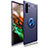 Ultra-thin Silicone Gel Soft Case Cover with Magnetic Finger Ring Stand T01 for Samsung Galaxy Note 10 5G Blue