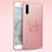 Ultra-thin Silicone Gel Soft Case Cover with Magnetic Finger Ring Stand T01 for Xiaomi Mi A3