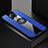 Ultra-thin Silicone Gel Soft Case Cover with Magnetic Finger Ring Stand T01 for Xiaomi Redmi K30 Pro 5G Blue
