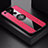 Ultra-thin Silicone Gel Soft Case Cover with Magnetic Finger Ring Stand T02 for Huawei Honor View 20 Red