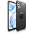 Ultra-thin Silicone Gel Soft Case Cover with Magnetic Finger Ring Stand T02 for Huawei Nova 6 SE Black