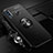 Ultra-thin Silicone Gel Soft Case Cover with Magnetic Finger Ring Stand T02 for Huawei P30 Lite New Edition Black