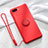 Ultra-thin Silicone Gel Soft Case Cover with Magnetic Finger Ring Stand T02 for Oppo K1