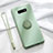 Ultra-thin Silicone Gel Soft Case Cover with Magnetic Finger Ring Stand T02 for Samsung Galaxy S10e