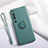 Ultra-thin Silicone Gel Soft Case Cover with Magnetic Finger Ring Stand T02 for Xiaomi Mi 10 Pro