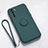 Ultra-thin Silicone Gel Soft Case Cover with Magnetic Finger Ring Stand T03 for Oppo F15